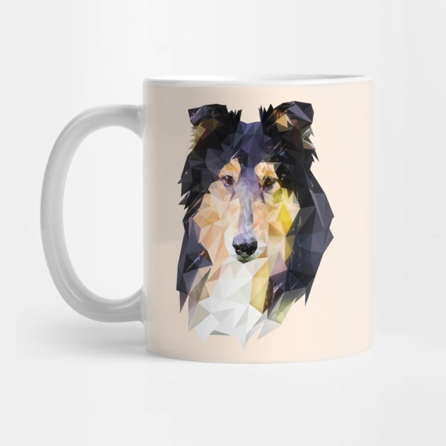 Rough Collie (Low Poly) by lunaroveda